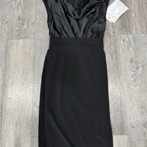 Express Black Strapless Dress